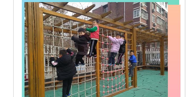 幼儿园户外攀爬架-幼儿园学校玩具攀登架(图2)